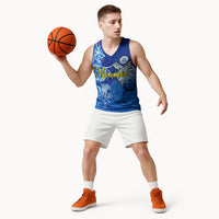 Micronesia Sea Turtle Basketball Jersey Federated States Of Micronesia Tribal Floral Pattern