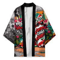Tropical Christmas In July Candy Cane Surf Kimono Vibrant Street Art Beach Graffiti Graphic TS04 Unisex Orange Grey - Polynesian Pride