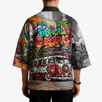 Tropical Christmas In July Candy Cane Surf Kimono Vibrant Street Art Beach Graffiti Graphic TS04 - Polynesian Pride