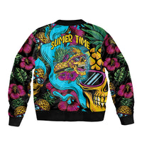 Pineapple Skull Bomber Jacket Sumer Time TS04 Unisex Multicolor - Polynesian Pride