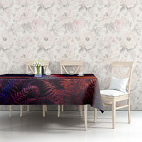 New Zealand Aotearoa Kiwi UFO Tablecloth Sci-Fi Galaxy Sunset Sky Tower And Mountain