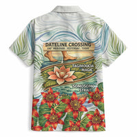 Fiji Taveuni Island Dateline Crossing Hawaiian Shirt Tropical Cultural Landscape With Tagimoucia Floral Pattern