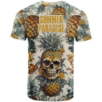 Pineapple Skull T Shirt Summer Paradise TS04 Multicolor - Polynesian Pride