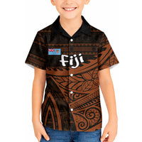 Straight Outta Kadavu Fiji Kid Hawaiian Shirt Tribal Polynesian Tattoo Coat Of Arms Flag