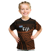 Straight Outta Kadavu Fiji Kid T Shirt Tribal Polynesian Tattoo Coat Of Arms Flag