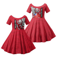 Wallis And Futuna Family Matching Mermaid Dress and Hawaiian Shirt Tribal Polynesian Tattoo Flag Motif