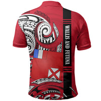 Wallis And Futuna Polo Shirt Tribal Polynesian Tattoo Flag Motif