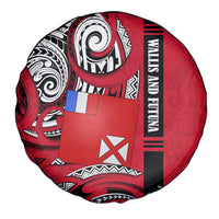 Wallis And Futuna Spare Tire Cover Tribal Polynesian Tattoo Flag Motif