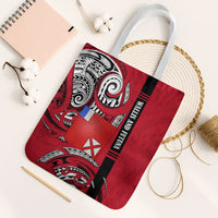Wallis And Futuna Tote Bag Tribal Polynesian Tattoo Flag Motif