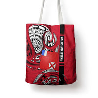 Wallis And Futuna Tote Bag Tribal Polynesian Tattoo Flag Motif