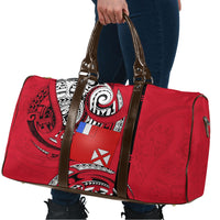 Wallis And Futuna Travel Bag Tribal Polynesian Tattoo Flag Motif