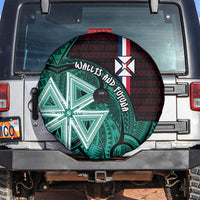 Wallis And Futuna Spare Tire Cover Tribal Polynesian Tattoo Heritage Cross Flag