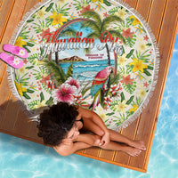 Hawaiian Piko Threads Of Paradise Aloha Beach Blanket Tropical Hibiscus Plumeria