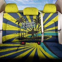 Waimanalo Oahu Hawaii Surfing Back Car Seat Cover Tropical Beach Retro Sunburst Surfboard