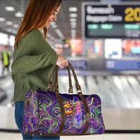 Waimanalo Hawaii Sun Rabbit Travel Bag Psychedelic Trippy Neon Swirl Graphic