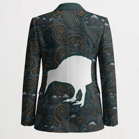 New Zealand is Calling and I Must Go Blazer Kiwi Bird Silhouette