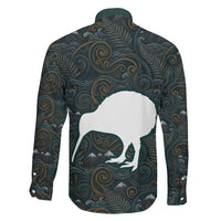 New Zealand is Calling and I Must Go Family Matching Off The Shoulder Long Sleeve Dress and Hawaiian Shirt Kiwi Bird Silhouette TS04 - Polynesian Pride