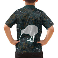 New Zealand is Calling and I Must Go Family Matching Short Sleeve Bodycon Dress and Hawaiian Shirt Kiwi Bird Silhouette TS04 - Polynesian Pride