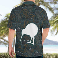 New Zealand is Calling and I Must Go Hawaiian Shirt Kiwi Bird Silhouette