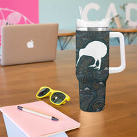 New Zealand is Calling and I Must Go Tumbler With Handle Kiwi Bird Silhouette