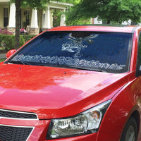 American Samoa Eagle Auto Sun Shade Sea Turtle Traditional Polynesian Tribal Tattoo