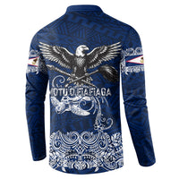 American Samoa Eagle Button Sweatshirt Sea Turtle Traditional Polynesian Tribal Tattoo