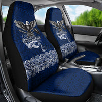 American Samoa Eagle Car Seat Cover Sea Turtle Traditional Polynesian Tribal Tattoo