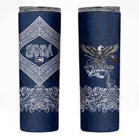 American Samoa Eagle Skinny Tumbler Sea Turtle Traditional Polynesian Tribal Tattoo