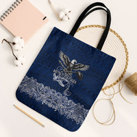 American Samoa Eagle Tote Bag Sea Turtle Traditional Polynesian Tribal Tattoo