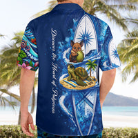 American Samoa Pago Pago Hawaiian Shirt Sea Turtle And Fruit Bat - Tropical Hibiscus Flowers Polynesian