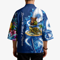 American Samoa Pago Pago Kimono Sea Turtle And Fruit Bat - Tropical Hibiscus Flowers Polynesian