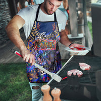 American Samoa Warrior Apron Polynesian Fruit Bat Talofa Urban Graffiti Street Art