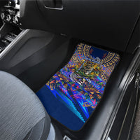 American Samoa Warrior Car Mats Polynesian Fruit Bat Talofa Urban Graffiti Street Art