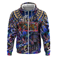 American Samoa Warrior Hoodie Polynesian Fruit Bat Talofa Urban Graffiti Street Art