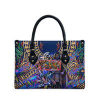 American Samoa Warrior Leather Bag Polynesian Fruit Bat Talofa Urban Graffiti Street Art