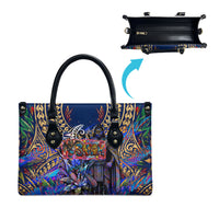 American Samoa Warrior Leather Bag Polynesian Fruit Bat Talofa Urban Graffiti Street Art