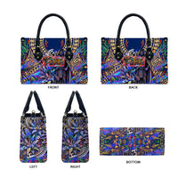 American Samoa Warrior Leather Bag Polynesian Fruit Bat Talofa Urban Graffiti Street Art