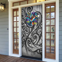 Chur Bro Shaka Sign Door Cover New Zealand Koru Colorful Graffiti Splash TS04 - Polynesian Pride