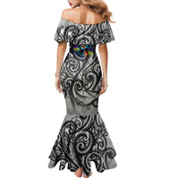 Chur Bro Shaka Sign Family Matching Mermaid Dress and Hawaiian Shirt New Zealand Koru Colorful Graffiti Splash TS04 - Polynesian Pride