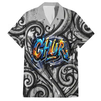 Chur Bro Shaka Sign Hawaiian Shirt New Zealand Koru Colorful Graffiti Splash TS04 Multicolor - Polynesian Pride