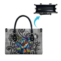 Chur Bro Shaka Sign Leather Bag New Zealand Koru Colorful Graffiti Splash