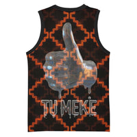 Tu Meke Maori New Zealand Slang Basketball Jersey with Glow Neon Step Style TS04 - Polynesian Pride