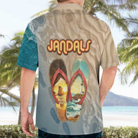 Kiwi Jandal Beach Life Hawaiian Shirt New Zealand Flip Flops Ocean Wave Surf Style TS04 - Polynesian Pride