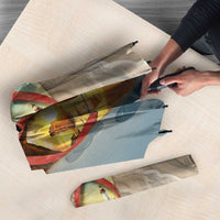 Kiwi Jandal Beach Life Umbrella New Zealand Flip Flops Ocean Wave Surf Style