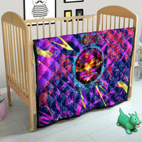 Chuuk Tropical Sunset Coordinates Quilt Neon Graffiti Polynesian Tribal