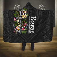 Kosrae Nautical Heritage Hooded Blanket Polynesian Tribal Anchor With Plumeria Tropical Art