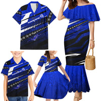 Kosrae Deep Sea Scuba Diving Family Matching Mermaid Dress and Hawaiian Shirt Blue Hole Beneath The Surface Coral Reef Graphic Art TS04 - Polynesian Pride