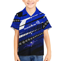 Kosrae Deep Sea Scuba Diving Family Matching Off Shoulder Maxi Dress and Hawaiian Shirt Blue Hole Beneath The Surface Coral Reef Graphic Art