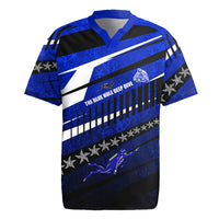 Kosrae Deep Sea Scuba Diving Rugby Jersey Blue Hole Beneath The Surface Coral Reef Graphic Art