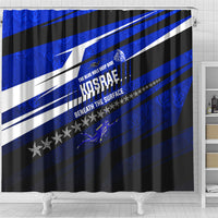 Kosrae Deep Sea Scuba Diving Shower Curtain Blue Hole Beneath The Surface Coral Reef Graphic Art